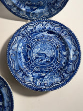 Load image into Gallery viewer, Staffordshire Blue Transfer Plate Quadrupeds River Otter Plate Ca. 1825
