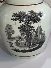 Load image into Gallery viewer, Staffordshire Pearlware Liverpool Pitcher With American Ship Initials DT
