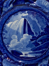 Load image into Gallery viewer, Historical Staffordshire Blue Plate Table Rock Niagara Ca. 1825
