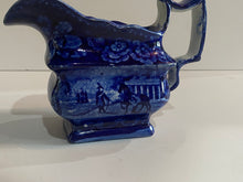 Load image into Gallery viewer, Historical Staffordshire Blue Creamer Mount Vernon Seat of the Late General Washington
