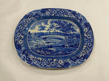 Load image into Gallery viewer, Historical Staffordshire Upper Ferry Bridge Over River Schuylkill Platter Philadelphia
