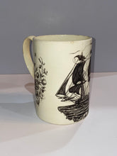 Load image into Gallery viewer, Staffordshire Creamware Liverpool Large Tankard American Flag Ship Rare
