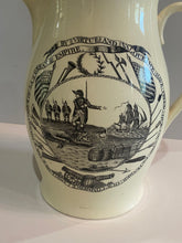 Load image into Gallery viewer, Staffordshire Creamware Liverpool Pitcher World In Planisphere Virtue and Valour Washington
