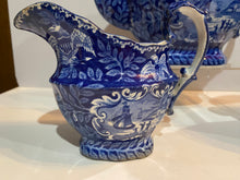 Load image into Gallery viewer, Historical Staffordshire Blue Tea Set with View of Quebec Canada Ca. 1825
