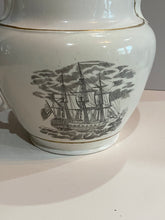 Load image into Gallery viewer, Staffordshire Porcelain Pitcher with American Ship Transfers
