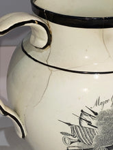 Load image into Gallery viewer, Staffordshire War of 1812 Pitcher Captain Hull and Major Genl Brown Ca. 1815
