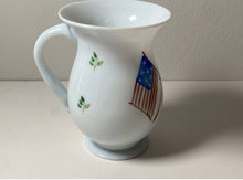 Load image into Gallery viewer, 19th Century Antique Free Blown Glass Cup Patriotic American Flags
