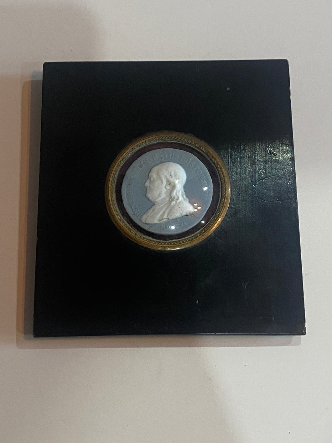 Staffordshire Benjamin Franklin Wedgwood Jasperware Token Coin