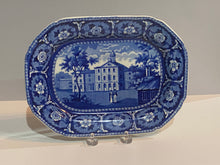 Load image into Gallery viewer, Historical Staffordshire Blue Small Platter Court House Boston

