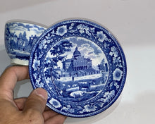 Load image into Gallery viewer, Historical Staffordshire Boston State House Cup And Saucer By Rogers
