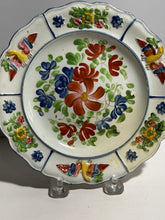 Load image into Gallery viewer, Staffordshire Floral Children’s Plate With Embossed Eagle Border Ca. 1820
