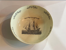 Load image into Gallery viewer, Staffordshire Creamware Liverpool Bowl Success to the Trade of America Ca. 1800
