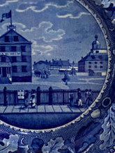 Load image into Gallery viewer, Historical Staffordshire Blue Plate Scudder’s American Museum Scarce View
