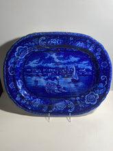 Load image into Gallery viewer, Historical Staffordshire Blue Platter Detroit Michigan Ca. 1825 Rare
