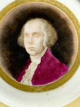 Load image into Gallery viewer, 19th Century Porcelain Plate With George Washington Hand Painted
