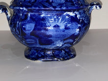 Load image into Gallery viewer, Historical Staffordshire Lafayette At Franklins Tomb Sugar Bowl By Wood 1825
