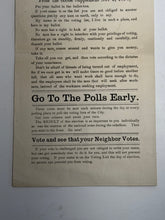 Load image into Gallery viewer, 1878 Broadside General Butlers Advice To Voters  Globe Supplement Polls Early
