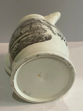 Load image into Gallery viewer, Staffordshire Creamware Liverpool Pitcher With American Ship Large Eagle Shield
