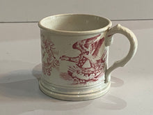 Load image into Gallery viewer, Staffordshire Childs Mug To Washington The Patriot of America Eagle and Shield

