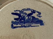 Load image into Gallery viewer, Historical Staffordshire Blue Baltimore and Ohio Railroad Plate Incline Ca. 1825
