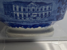 Load image into Gallery viewer, Historical Staffordshire Blue Baltimore Assembly Rooms Waste Bowl Circa 1825

