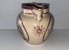 Load image into Gallery viewer, Historical Staffordshire Peace Plenty Success To The United States Pitcher 1815
