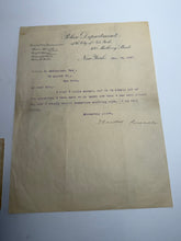 Load image into Gallery viewer, Theodore Roosevelt Police Commissioner New York Letterhead Signed Letter 1897
