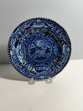 Load image into Gallery viewer, Staffordshire Blue Transfer Antelope Quadrupeds Plate Ca. 1825
