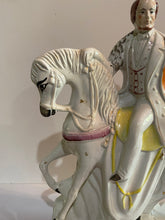 Load image into Gallery viewer, Staffordshire Historical Abraham Lincoln Figure On Horseback Ca. 1840’s  Huge
