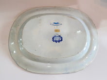 Load image into Gallery viewer, Historical Staffordshire Blue Platter View of Sandusky Ohio Ca. 1825
