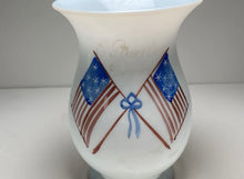 Load image into Gallery viewer, 19th Century Antique Free Blown Glass Cup Patriotic American Flags
