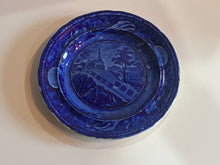 Load image into Gallery viewer, Historical Staffordshire Blue Baltimore and Ohio Railroad Plate Incline Ca. 1825
