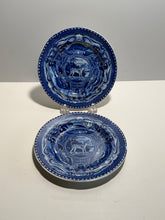 Load image into Gallery viewer, Staffordshire Blue Transfer Plate Quadruped Spotted Dog Ca. 1825
