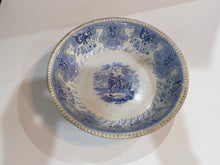 Load image into Gallery viewer, Historical Staffordshire Shallow Large Bowl Texian Campaign Ca. 1840’s Blue
