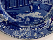 Load image into Gallery viewer, Historical Staffordshire Park Theater New York 4 Medallion Plate Erie Canal
