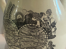 Load image into Gallery viewer, Staffordshire Creamware Liverpool Pitcher World In Planisphere Virtue and Valour Washington
