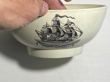 Load image into Gallery viewer, Staffordshire Creamware Liverpool Now With American Ships Ca. 1800
