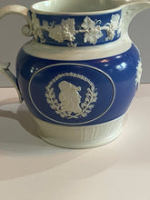 Load image into Gallery viewer, Staffordshire Jasperware Pitcher Peace and Plenty Columbia and Seal of United States

