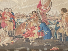 Load image into Gallery viewer, Late 18th - Early 19th Century Needlepoint Embroidery of The Death of General Wolfe At Quebec
