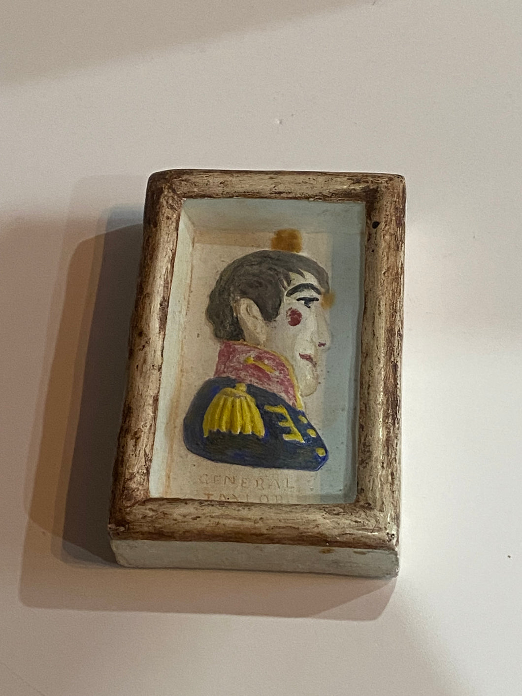 19th Century General Zachary Taylor  Plaster Or Chalkware Bust