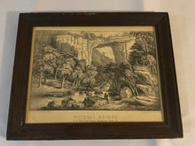 Load image into Gallery viewer, Original Currier &amp; Ives Print Natural Bridge - In the Blue Ridge Region RockBridge County Va.
