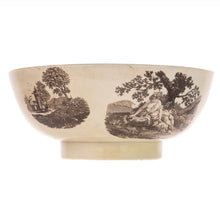 Load image into Gallery viewer, Staffordshsire Creamware Liverpool Punch Bowl George Washington Commander and Chief of the Continental Army
