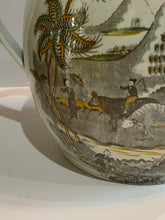 Load image into Gallery viewer, Staffordshire Pearlware Chinoiserie Pagoda Pattern Barge Pot Huge
