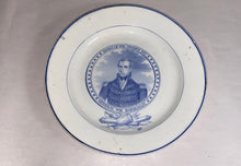 Load image into Gallery viewer, Historical Staffordshire Hero Of Thames William Henry Harrison Plate Ca. 1830
