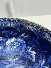 Load image into Gallery viewer, Historical Staffordshire Blue Beaded Rim Bowl States Pattern By Clews 1825

