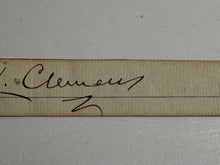 Load image into Gallery viewer, Samuel Clemens “Mark Twain” Signed Clip Signature
