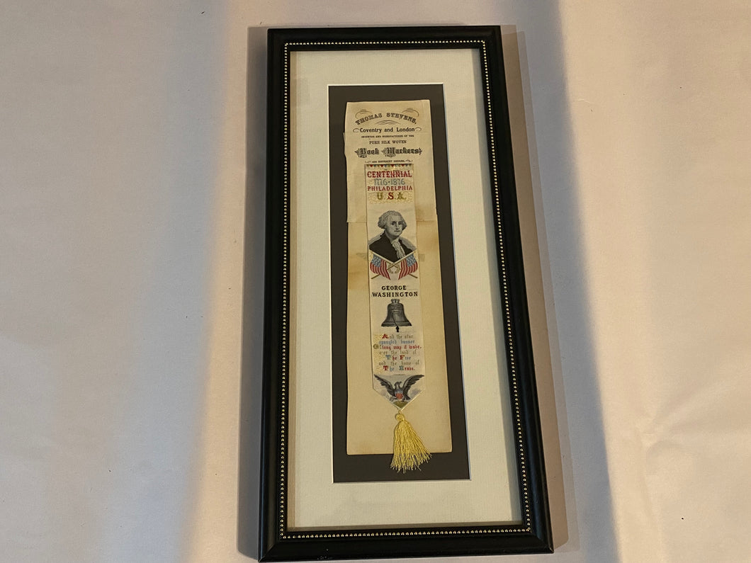 Thomas Stevens Silk Ribbon Centennial Philadelphia George Washington