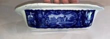 Load image into Gallery viewer, Historical Staffordshire Blue Vegetable Dish Large Size States Pattern Clews
