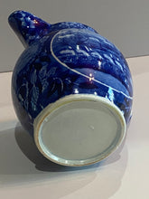 Load image into Gallery viewer, Historical Staffordshire Blue Landing Of Lafayette Pitcher Ca. 1825

