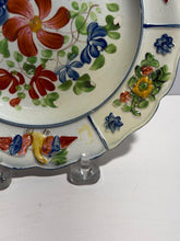 Load image into Gallery viewer, Staffordshire Floral Children’s Plate With Embossed Eagle Border Ca. 1820
